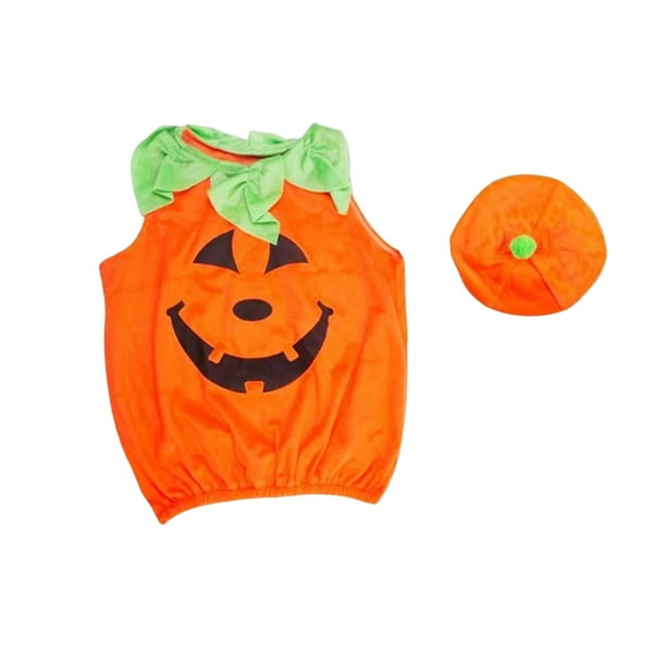 Disfraz de calabaza de Halloween para bebé, ideal para fiesta de disfraces de carnaval. Sin bolsa