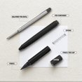 thumbnail image 4 of shiyou-2PCS Ballpoint Pen + Pencil, Multi-Function Medium Point Boligrafos, Dual-ended Pen with Black Ink for School with Gift Box, Office Work Pens for Meeting Recording, Handwritten Drafts, White+B, 4 of 4