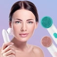 thumbnail image 1 of Fiudx Cepillo Limpiador Facial Vibratorio Two In, Resistente Al Agua Ipx7, Exfoliante Profundo y Masajeador Suave, Incluye 2 Cabezales y Base, Ideal para Viajes, Azul Cielo y Rosa, 16 X 3 X 3 Cm, 1 of 7