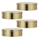 thumbnail image 5 of 4 piezas de latas redondas para galletas con tapas, lata de galletas navideñas, recipientes para golosinas navideñas para galletas, dulces y refrigerios, lata de almacenamiento de metal dorado, 5 of 6