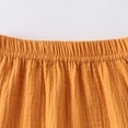 thumbnail image 4 of UngA Toddler Boys Girls Basic Cotton Linen Cropped Harem Pants Little Kids Summer Casual Loose Bloomers Ankle Pants (Yellow,1-2 Years), 4 of 7
