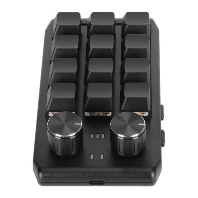 Mini Clavier Personnalisé, 12 Touches Mécaniques 2 Boutons, Commutateur Rouge Programmable, Multi Fonction, Largement Compatible, Abdominaux Durables, pour Gagner, Vista, OS X Ordinateur Portable