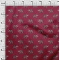 thumbnail image 2 of oneOone Viscose Jersey Fabric Elephant Block Print Sewing Fabric BTY 60 Inch Wide, 2 of 5