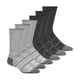 thumbnail image 1 of Calcetines Skechers Work Crew para hombre, paquete de 6, grises, tallas 10-13, 1 of 6