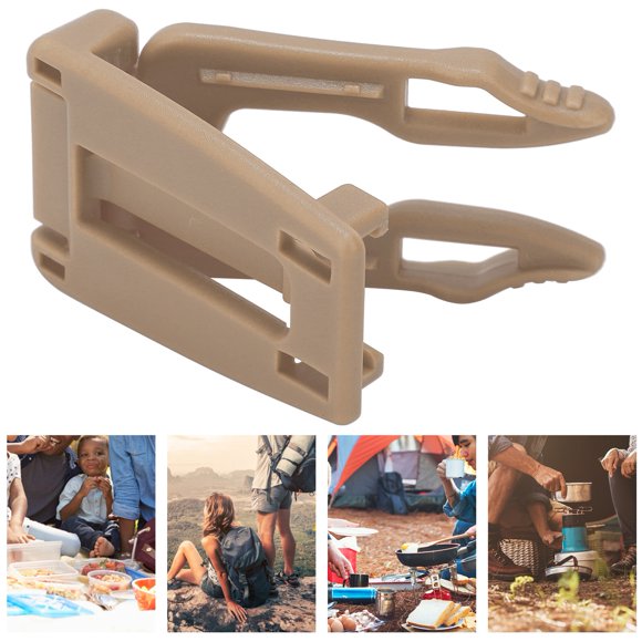 Sac à dos carabiner, sangles facilement libérées reliant les boucles fortes force de traction avec un matériau plastique ABS pour les colliers de chiens de longes, laisse tan