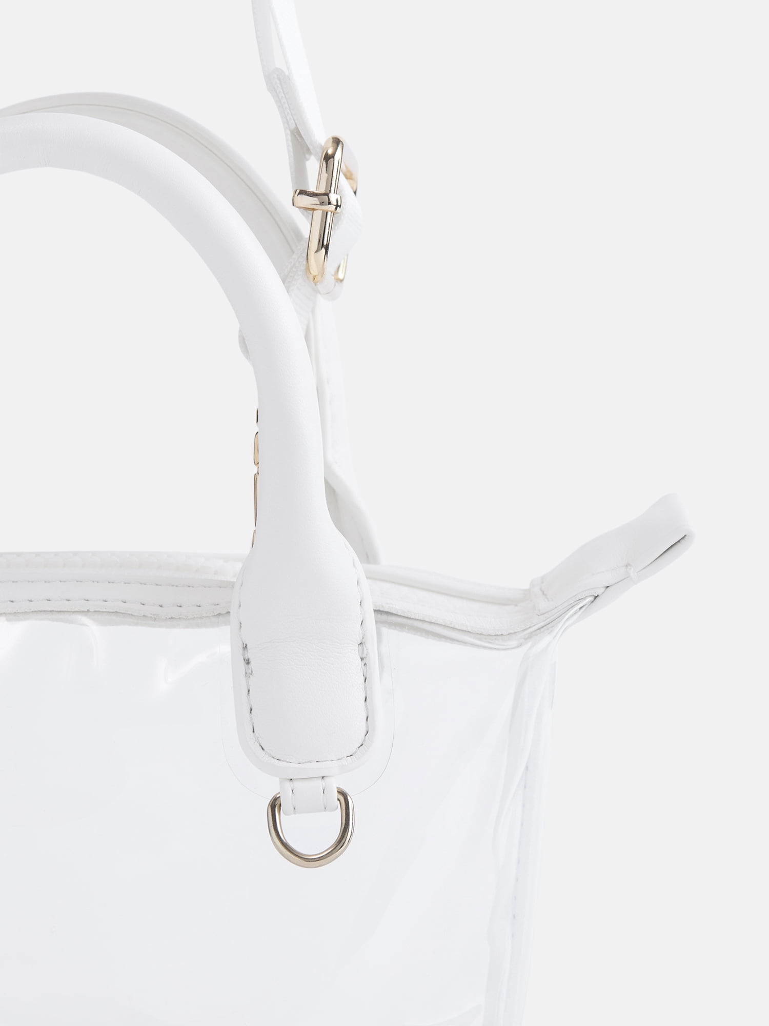 No Boundaries Women's Game Day Clear Mini Tote Bag, White