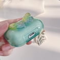 thumbnail image 5 of Compatible with AirPods Pro Case with Girls Cute Clear Glitter Butterfly Design Smooth Soft TPU Cover Case for Airpods Pro,Cute for Airpods Pro-Butterfly Green, 5 of 8