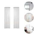 thumbnail image 4 of 2 Pcs Gauze Curtain Window Curtain Window Voile Curtains Sheer Curtain, 4 of 6