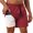 Red, variant on IDOPIP Men's Summer Board Shorts Adjustable Drawstring Quick-Drying Shorts with Liner Swim Trunks