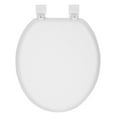 thumbnail image 1 of Mainstays Round 16 in Soft Cushioned Toilet Seat, Classic White, 1 of 7