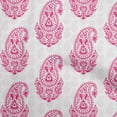 thumbnail image 1 of oneOone Velvet Pink Fabric Asian Paisley Dress Material Fabric Print Fabric By The Yard 58 Inch Wide, 1 of 5