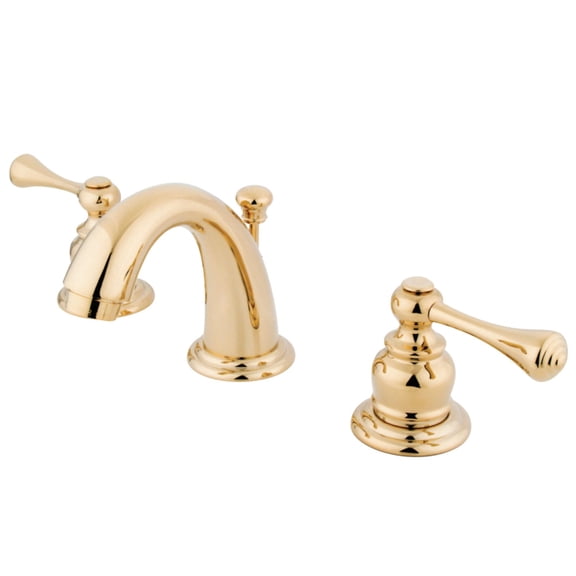 Open Box Kingston Brass KB912BL Vintage Widespread Bathroom Faucet, Polished Brass