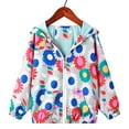 thumbnail image 3 of Yindaity Jackets for Girl, Windbreaker Zipper Long Sleeve Lightweight Kids Coats (Grey,110), 3 of 3