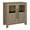 Antiqued Gray Oak, variant on Evelyn&Zoe Holbrook 28" Wide Rectangular Accent Cabinet, Black Grain