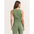 thumbnail image 3 of Sofia Jeans Women's Linen Blend Fitted Vest, Sizes XS-XXXL, 3 of 5