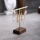 thumbnail image 5 of 2pcs Earring Display Holder T Shaped Walnut Wood Base for Showing Shop jinwen Titular de la exhibición del pendiente, 5 of 5