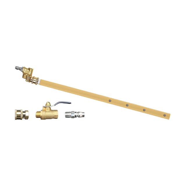 Lavadora a presión Escoba de agua 1/4 Boquilla de chorro de conector rápido Agarre cómodo Varitas de rociador de agua de alta presión para limpieza de 60cm Oro Sunnimix Varillas de lavado a presión