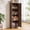 Walnut, variant on Homieasy Farmhouse Slim Pantry Cabinet with Adjustable Shelves & Reversible Door - Perfect for Kitchen, Pantry & Small Spaces,Black