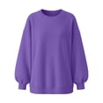 thumbnail image 5 of FAHUOMU Crew Neck Sweatshirts Women' Oversized Dolman Sleeve Casual Fall Winter Pullover Tops, 5 of 6