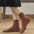 thumbnail image 3 of Calcetines de mujer de longitud media, estilo otoño e invierno, calcetines apilados, calcetines de estilo Harajuku de moda, calcetines de longitud media, calcetines de mujer de moda, 3 of 5