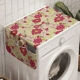 thumbnail image 1 of Leaves Washing Machine Organizer, Feminine Floral Pinky Garden Abstract Drawn Elements Tiny Birds with Botanical Theme, Anti-slip Fabric Top Cover for Washer and Dryer, Multicolor, by Ambesonne, 1 of 1