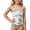 White, variant on Linfrsh Big Girls Tankini Swimsuit Teen 2 Piece Bathing Suit Padded Round Neck Top Boyshorts Tropical Palm Print Tween Surfing Beach Swimwear(Hot Pink,10-12 Years)