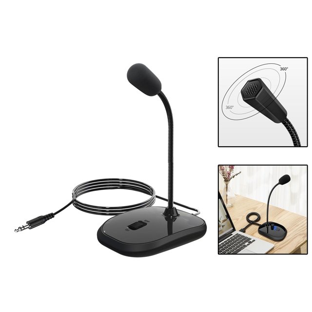 1 Uds. Micrófono de ordenador USB micrófono condensador omdireccional micrófono portátil conector de perfke micrófono de la computadora