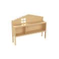 thumbnail image 5 of Headboard Storage Cabinet for Full-size Montessori Floor Bed Natural,Freely collocation, 5 of 8