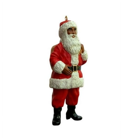 Jolly Santa African American 2012 Hallmark Keepsake Ornament