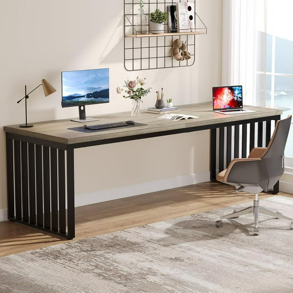 Tribesigns 78.74" Extra Long Computer Desk 2 Person Desk, Double Long Desk (Without Chair)