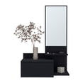thumbnail image 4 of Pemberly Row Contemporary Floating Hallway Cabinet Engineered Wood Black, 4 of 7