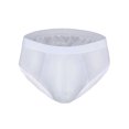 thumbnail image 2 of Men's See-Through Thong G-String Underwear, Men's Hot T-Back Thong G-String Valentine's Day Gift for Husband White XXL, 2 of 8