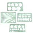 thumbnail image 4 of Reglas de plantilla de dibujo de arquitectura multifuncional Kit de regla hueca de pintura DIY (#2), 4 of 8