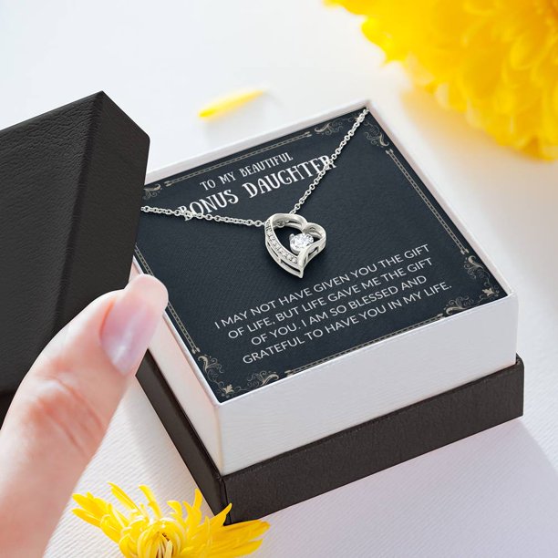 To My Bonus Daughter - Forever Love Necklace, Step daughter