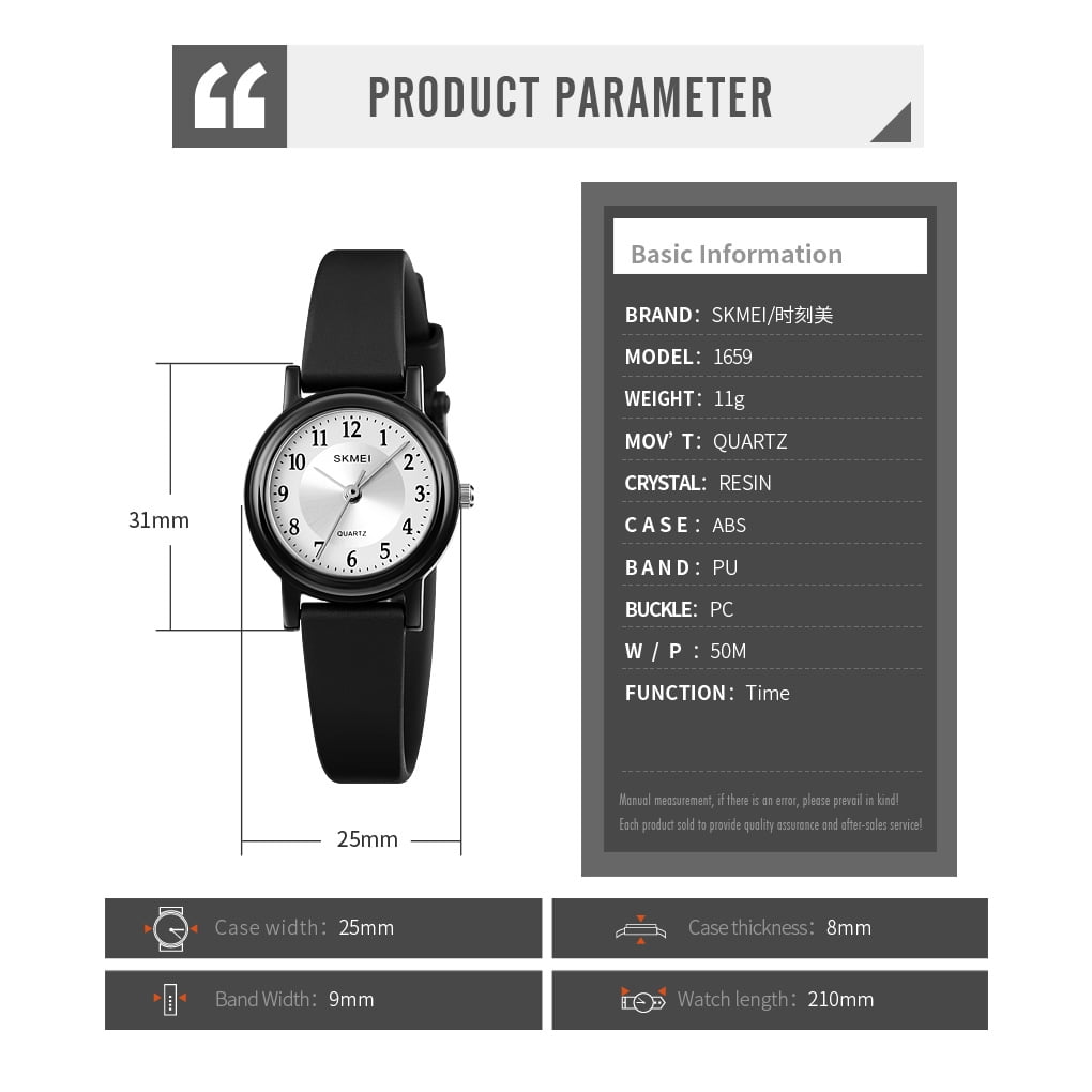 SKMEI Womens Watch, Waterproof Sport Watch for Women Fashion Simple Exquisite Gift Watch, Gold