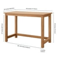 thumbnail image 5 of Evelyn&Zoe Modern Writing Desk, Brown, 5 of 7