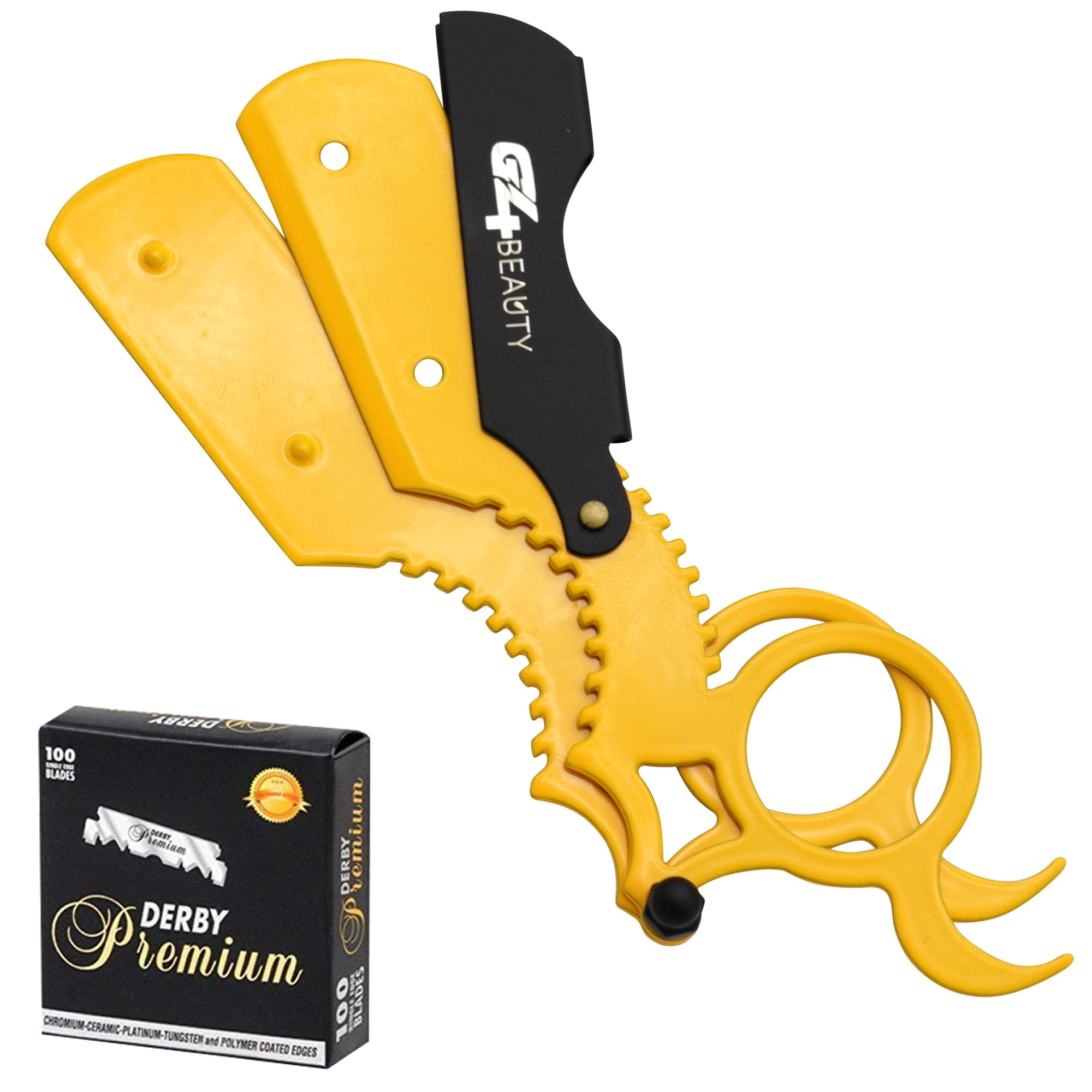 G4 Vision Universal Replaceable Half Blade Straight Razor with 100