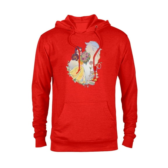 Disney 100 Platinum Princess Collection Belle D100 - Pullover Hoodie for Adults - Customized-Red