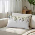 thumbnail image 3 of Spring Botanical King Size Pillow Cover, Pillowcase Protectors with Zipper, Breathable Decorative Throw Pillow Case Cover, Teal Eucalyptus Leaves Watercolor Pillow Shams for Couch Sofa 20x36Inch, 3 of 8