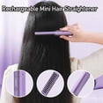 thumbnail image 2 of Youkk Easy To 2 In 1 Anti-Scald Hair Straightener Fast Heating And Gentle On Hair All Hair Types pink, 2 of 6