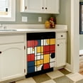 thumbnail image 3 of Mondrian Inspired（14） Dishwasher Magnet Cover Decorative Sticker for Home Cabinet Kitchen 23" x26", 3 of 5