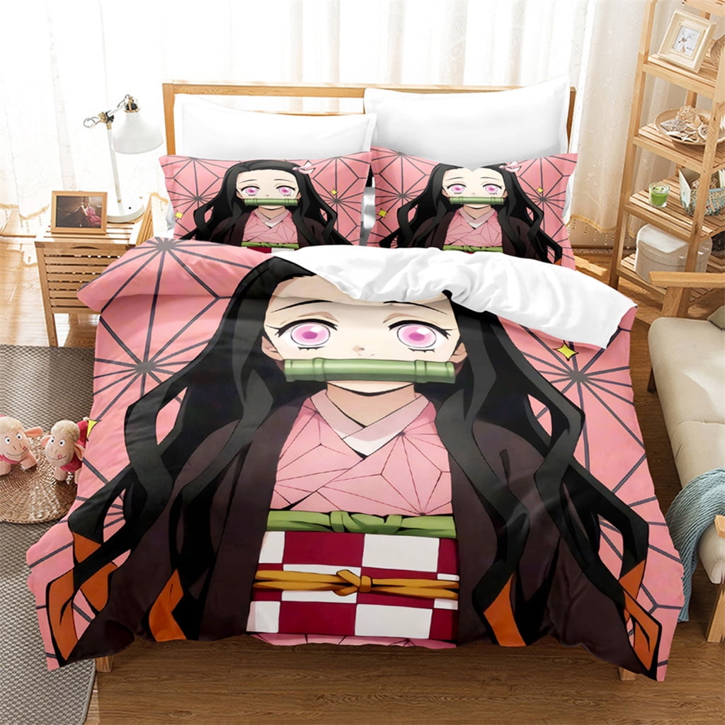 Anime Bed Duvet Cover Set Akatsuki Microfiber Anime Manga Bedding Set for  Two Full Queen Size Cosplay Quilt Cover  Pillowcase  Walmartcom