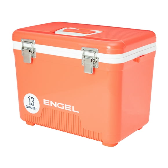 ENGEL 13 Quart Compact Durable Ultime Fuite Boîte Sèche Extérieure Refroidisseur, Corail