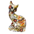 thumbnail image 3 of DOLITY Statue de Chat Colorée Ornement de Table Figurine de Chat Collection de Bureau pour la Maison, 3 of 9