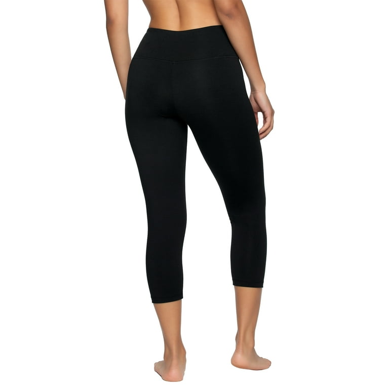 Felina Sueded Athletic Capri Legging Black Medium