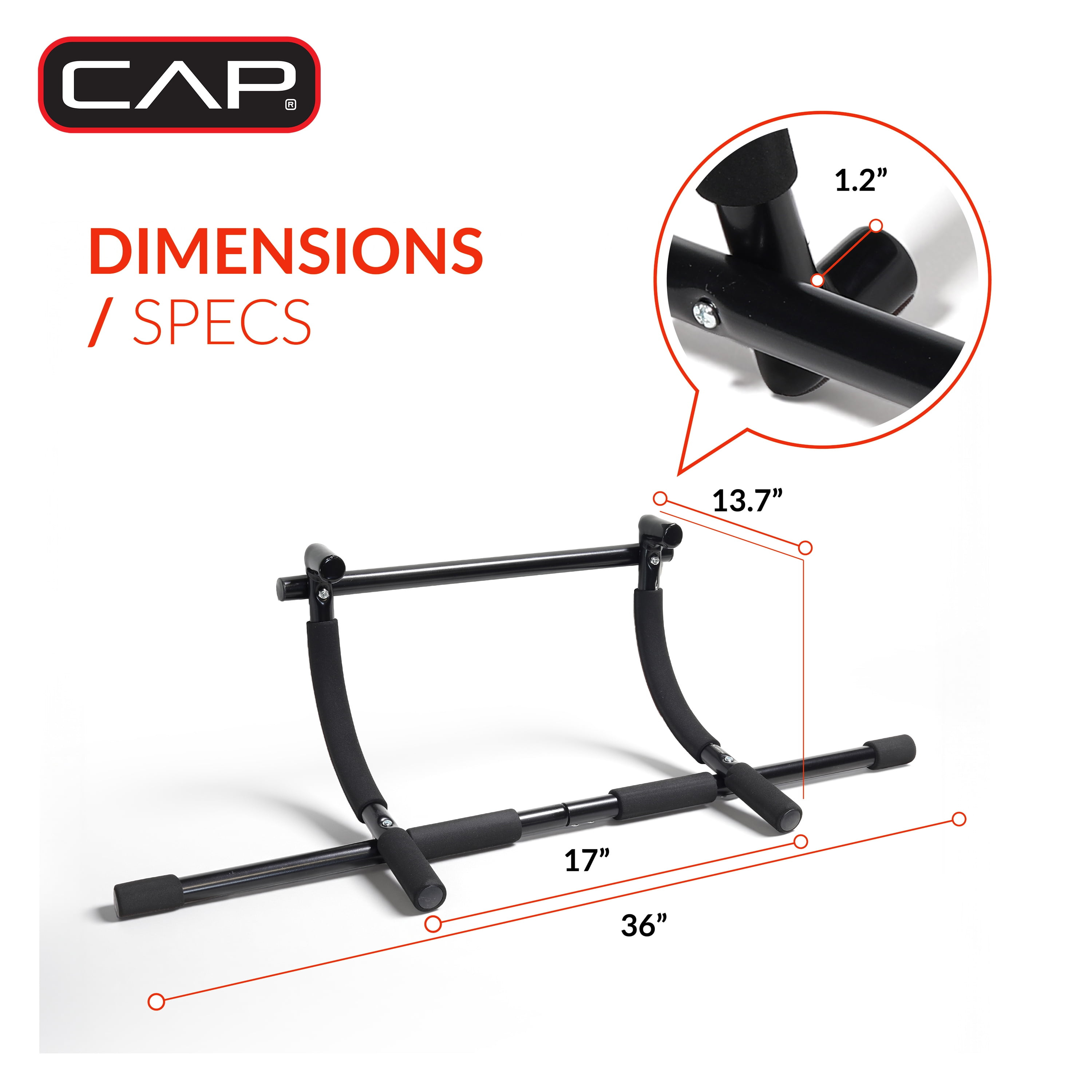 CAP Barbell Xtreme Doorway Pull-Up Bar Gym - Walmart.com