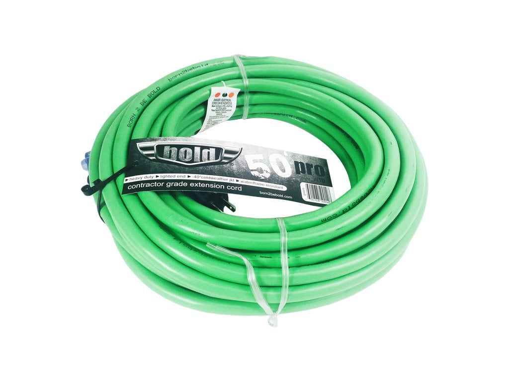Bold 50012 50' 10/3 AWG SJTW Contractor Grade Lighted Extension Cord