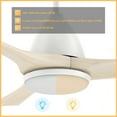 thumbnail image 5 of 52" 3 Blade Smart Modern LED Ceiling Fan with Light and Remote Control for Home, 5 of 7