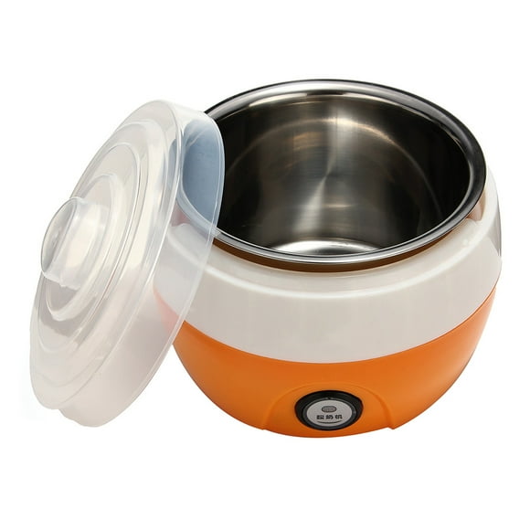 HAR Adhesive Yaourtière Électronique Automatique 1 L avec Réservoir en Acier Inoxydable, Orange