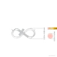 thumbnail image 3 of ANGARA Natural Diamond Sideways Infinity Cross Pendant in 14K White Gold for Women (Size-1mm| Color-G| Clarity-VS2) | April Birthstone, Anniversary, Jewelry Gift for Women | Natural Diamond Necklace, 3 of 8